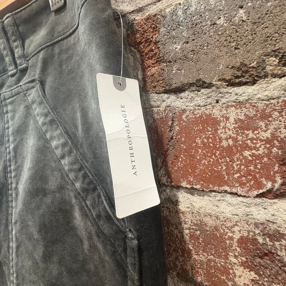 NEW Anthropologie The Icon Flare Corduroy Pants in Gray Size‎ 12 - Picture 7 of 9